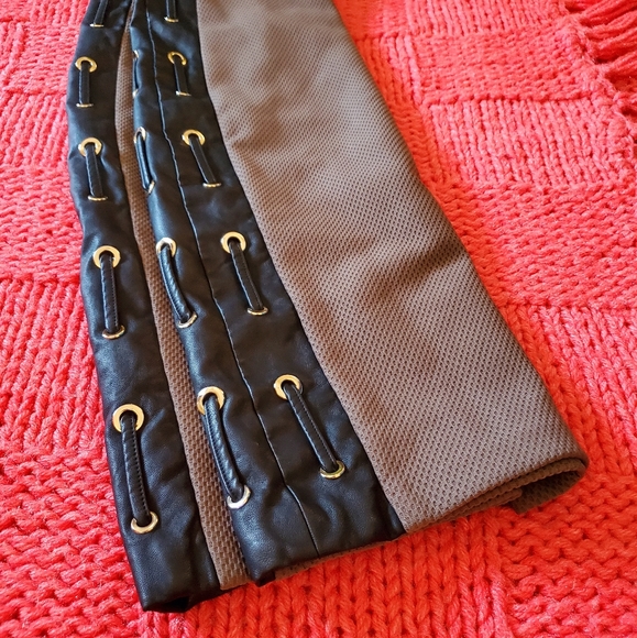 bebe Dresses & Skirts - 🛑SOLD🛑 BEBE brown bandage faux leather skirt